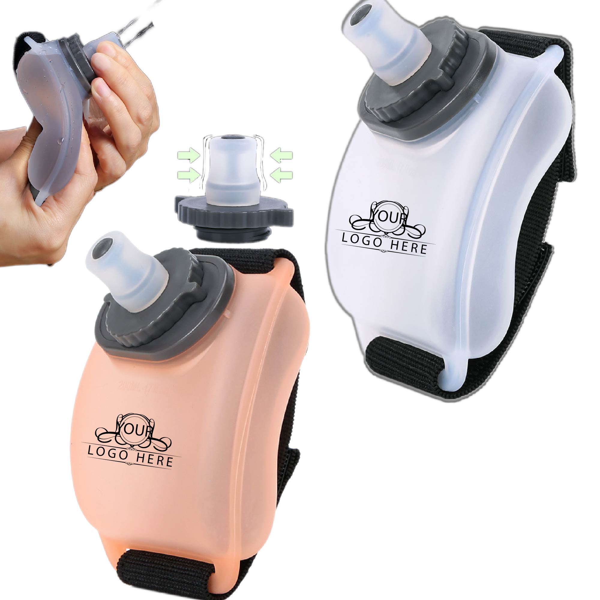 Silicone Running Folded Wrist Water Bottle 1