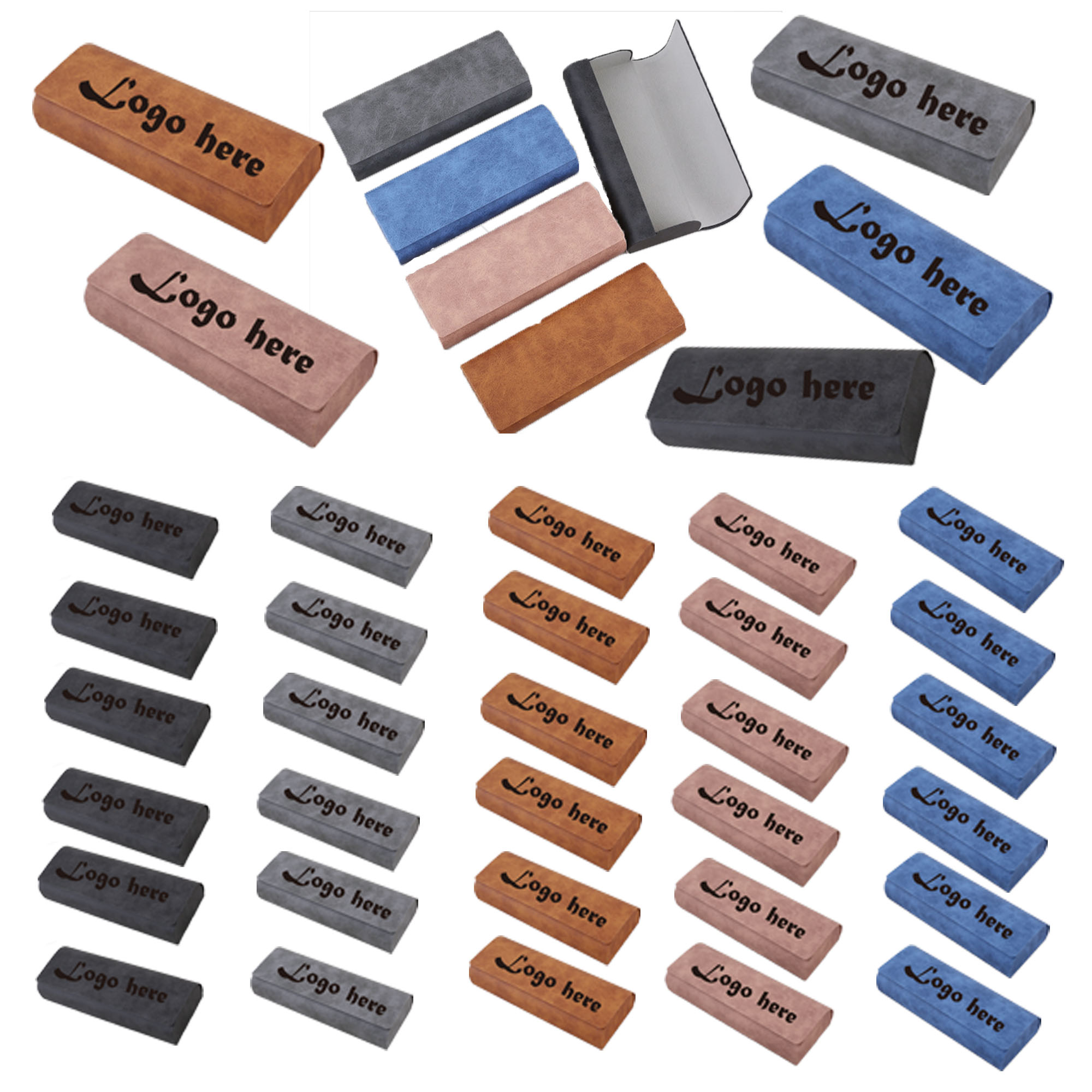 MOQ200 Magnetic Suction-Type PU Eyewear Storage Box 2