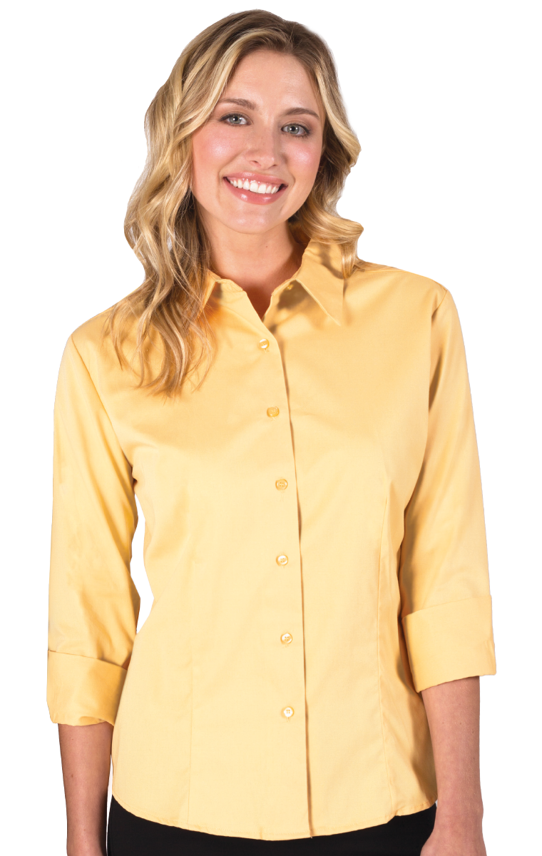 Ladies' 3/4 Sleeve Fine Line Twill Shirt 5