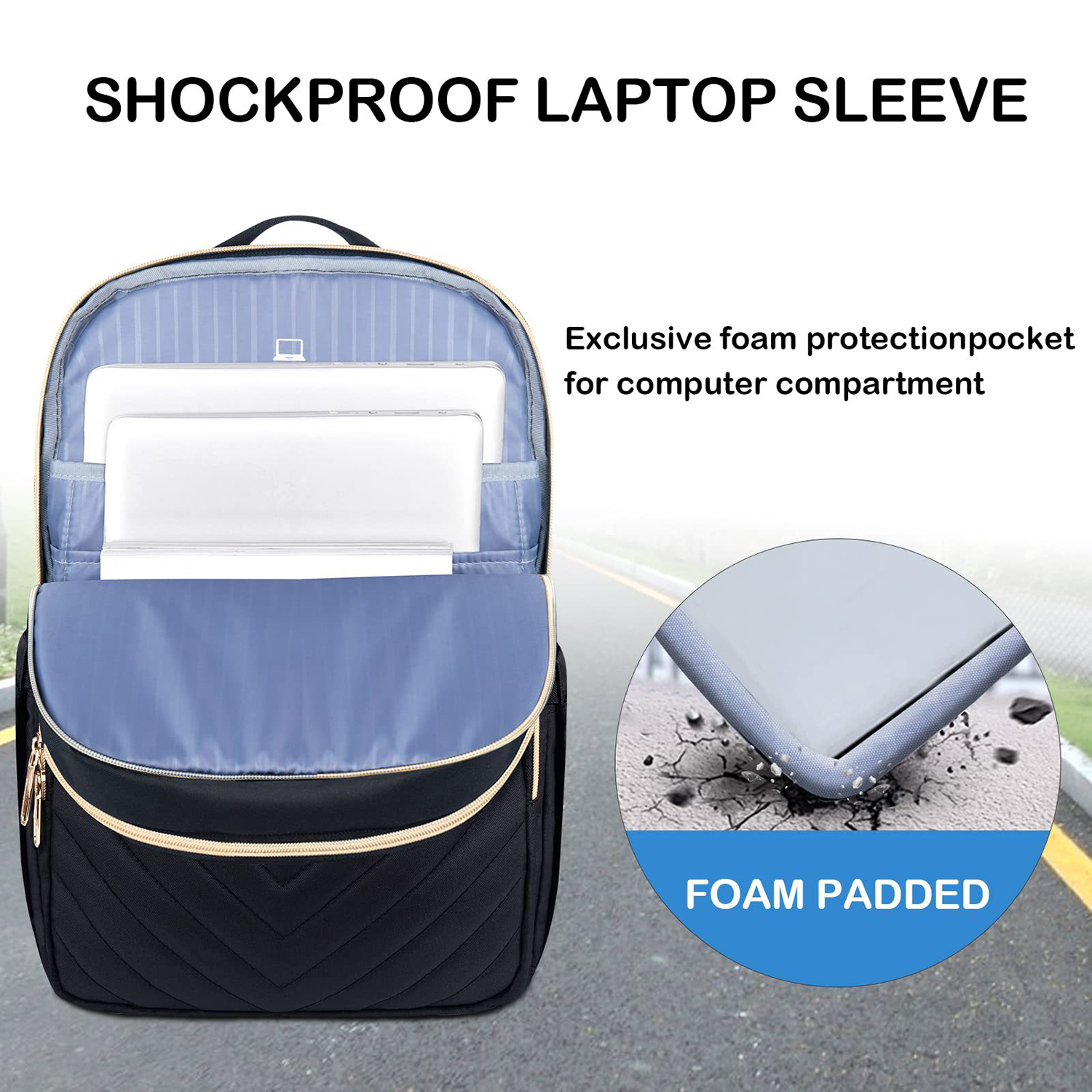 Oxford Waterproof Travel Backpack With Usb Charging Port 4