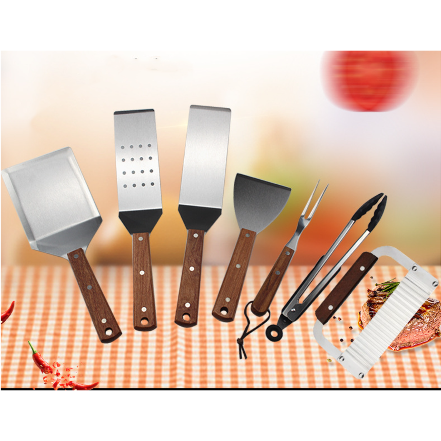 Outdoor Stainless Steel Barbecue Tool Set 2
