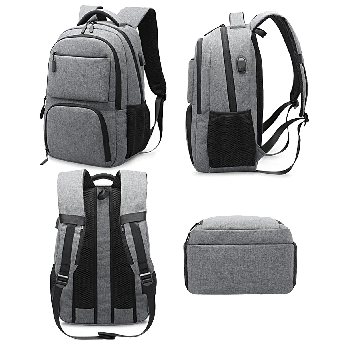 Business Anti Theft Travel Backpack With USB Charging Port 1