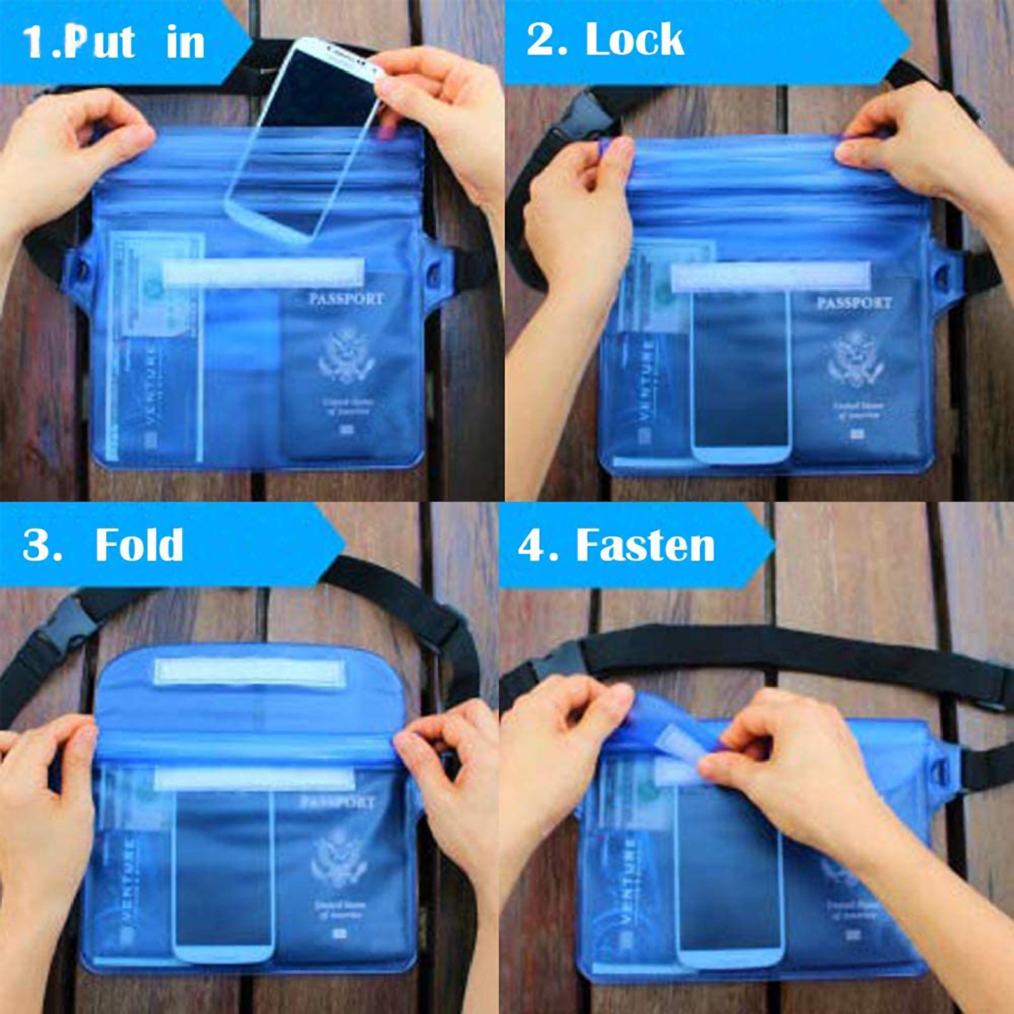Waterproof Polycarbonate Cell Phone Waist Bag 2