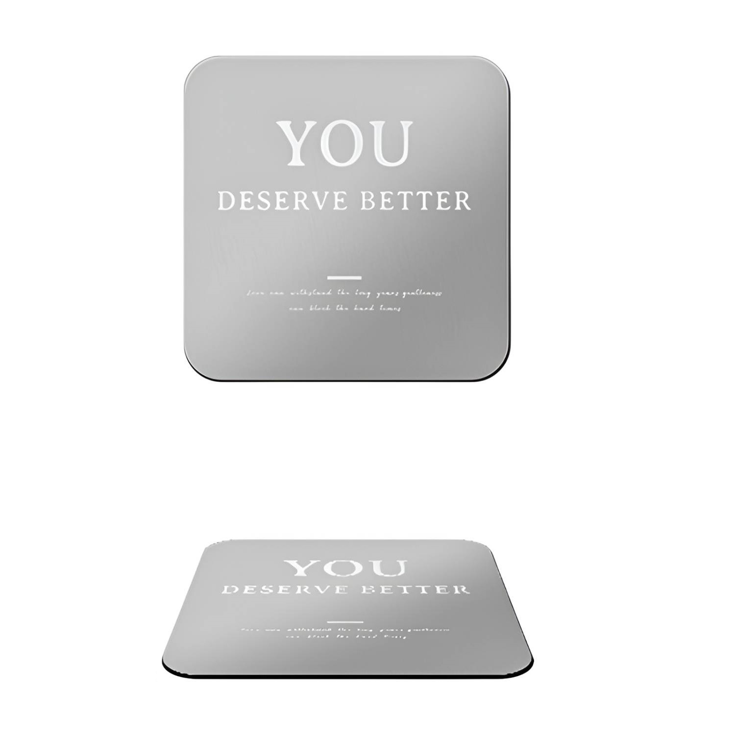 Silver Stainless Steel with EVA Base Coaster 2
