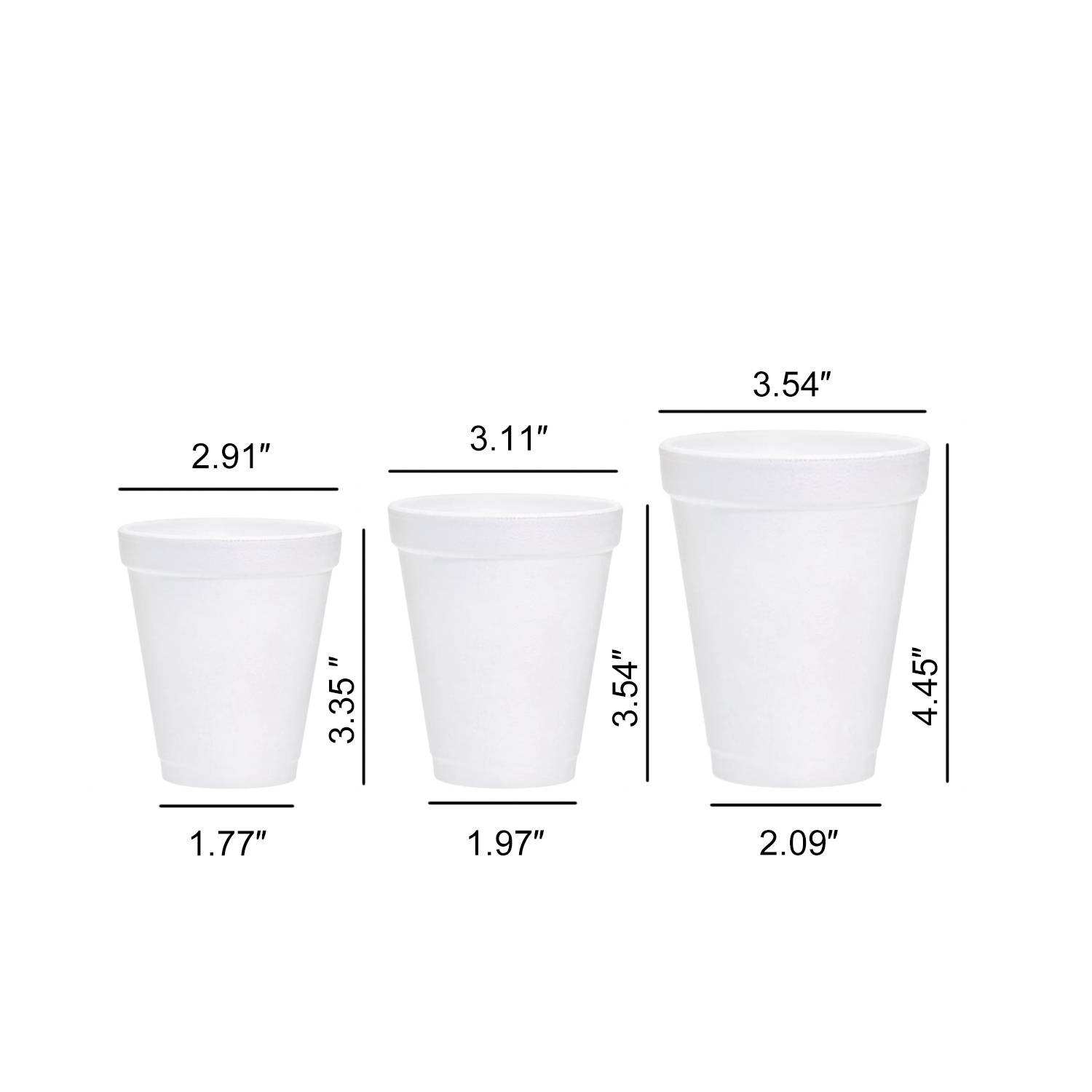 6/8/12oz Disposable Foam Cup 5