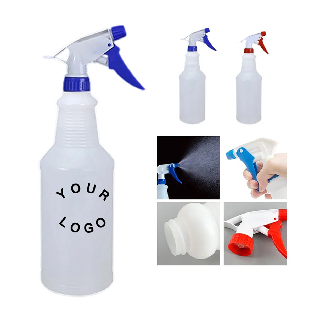 Durable Plastic Spray Bottle with Full-Color Branding 4