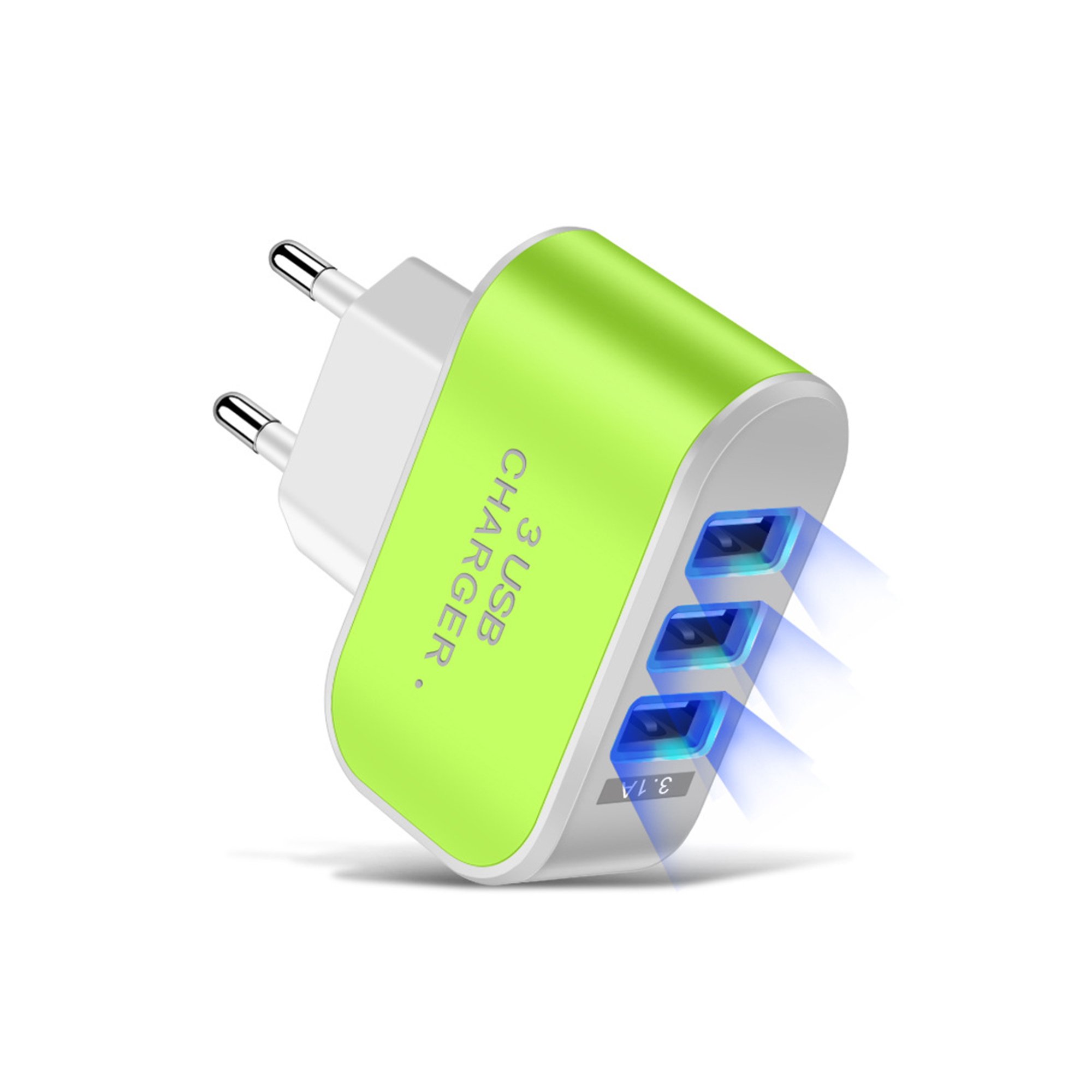 Three Port Universal Serial Bus Wall Charger 7