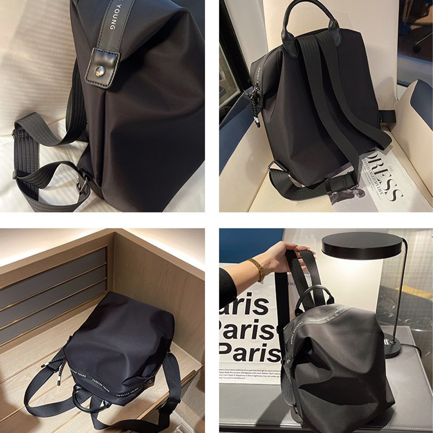 Minimalist Nylon Cloth Backpack 8