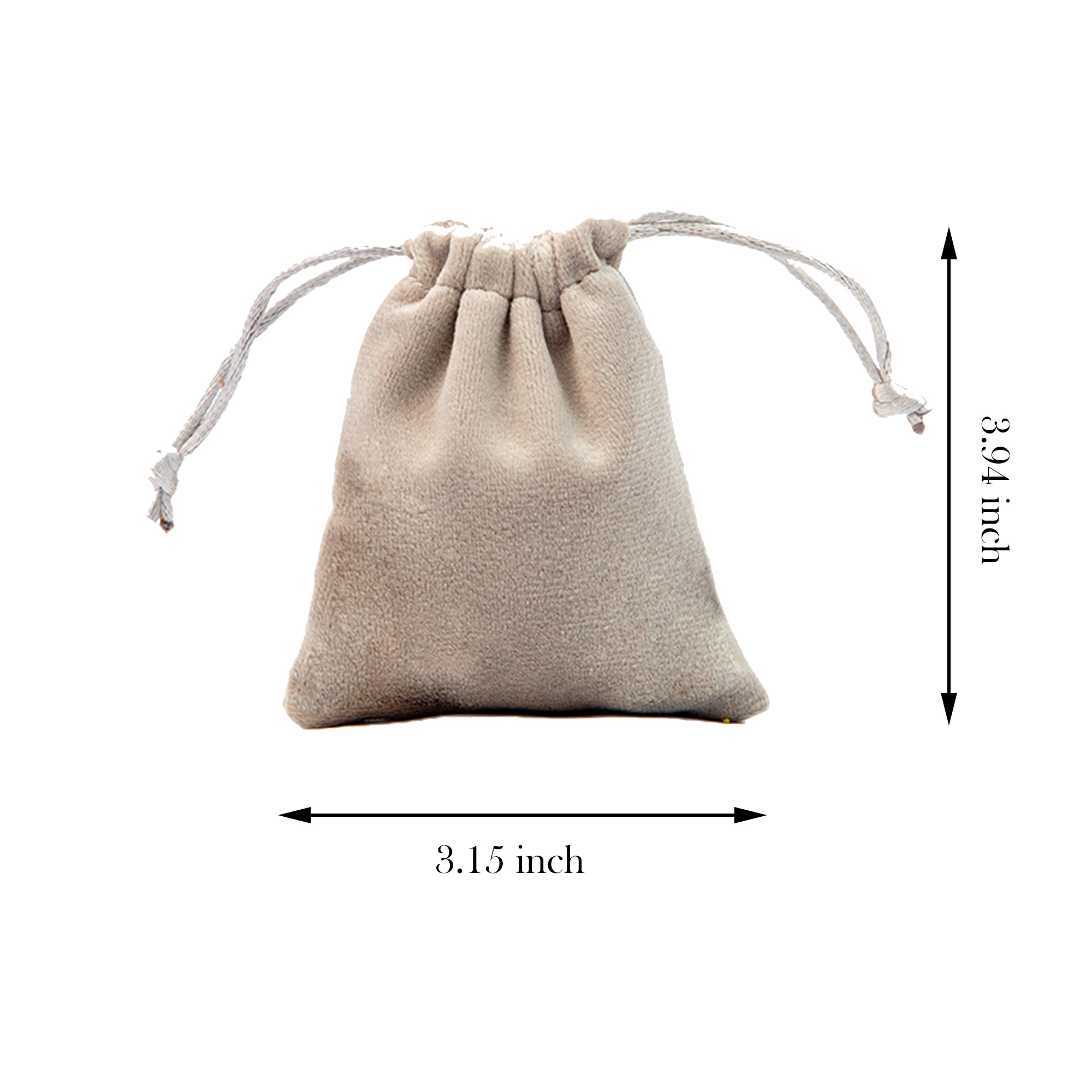 MOQ:50pcs Flannel Jewelry Pouch 3