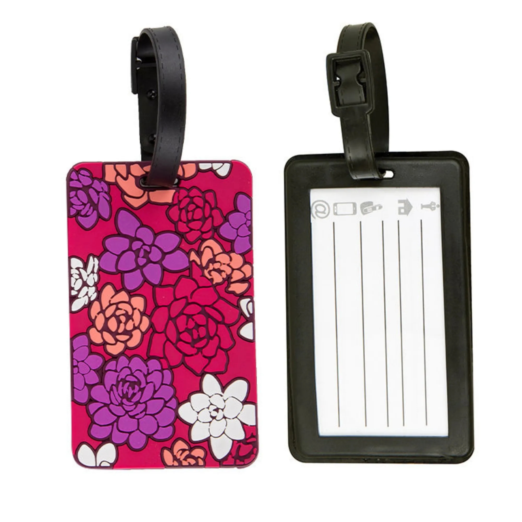 Custom 3D Logo Labels ID Silicon Suitcase Travel Luggage Tag 2
