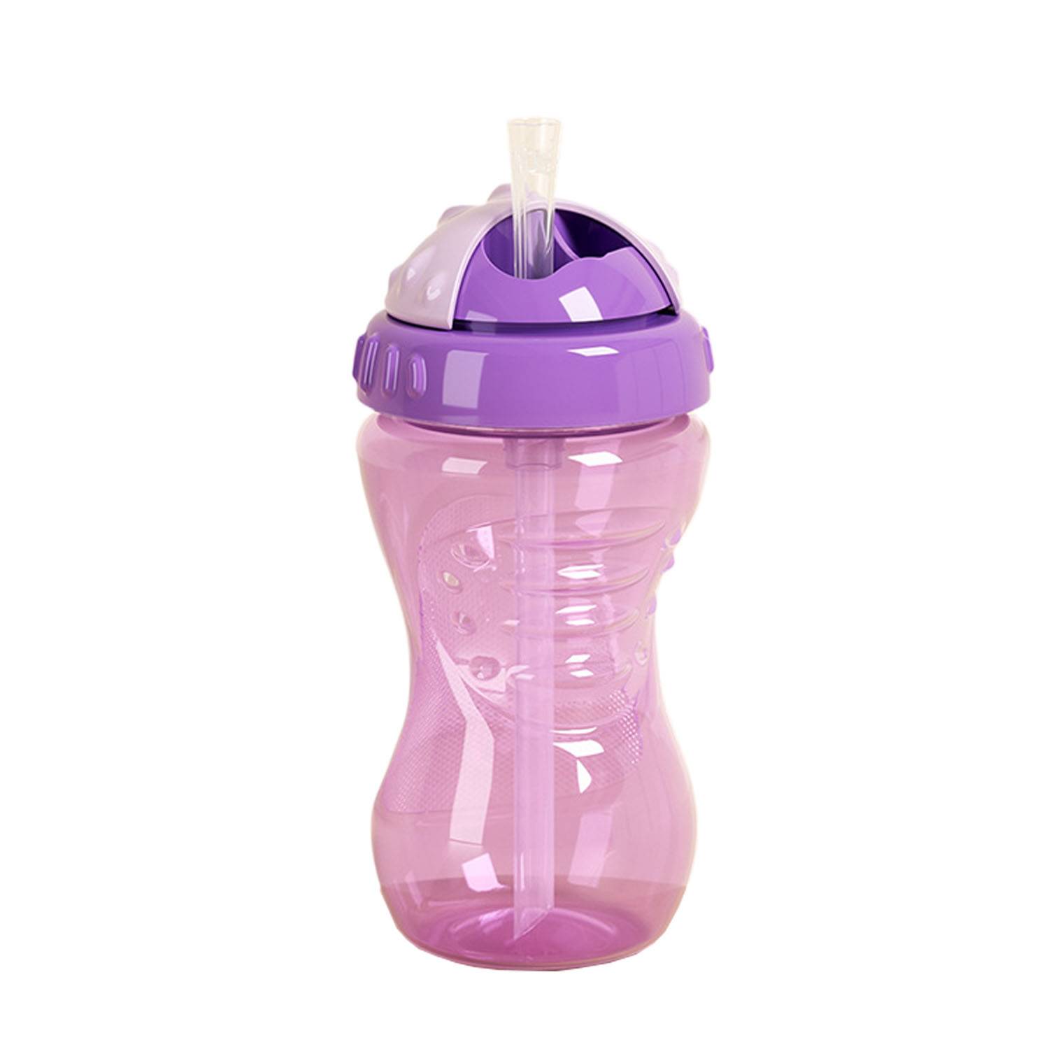11oz No-Spill Soft Easy Grip Straw Sippy Cup for Toddlers 8