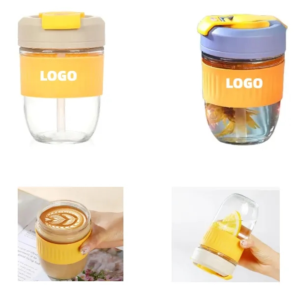 Straw Glass Water Cup 5