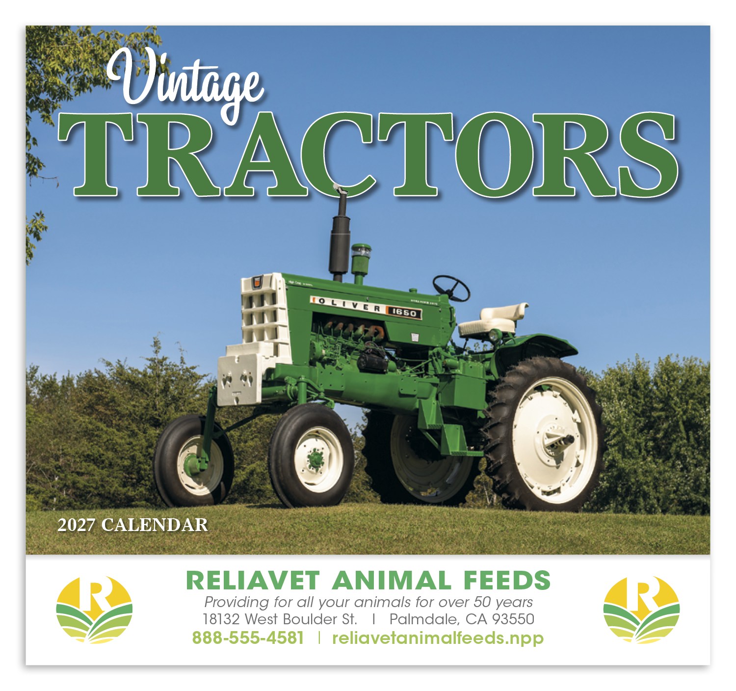 HotLine® Products Vintage Tractors Appointment Calendar - Stapled 42