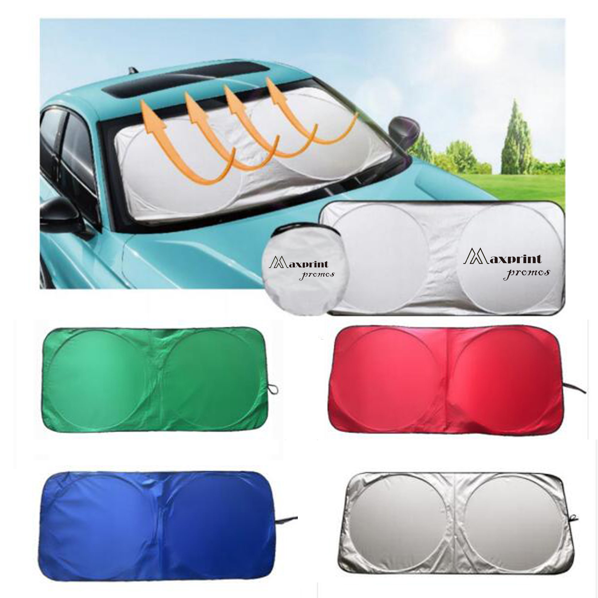 Foldable Personalized Car Sunshade 1