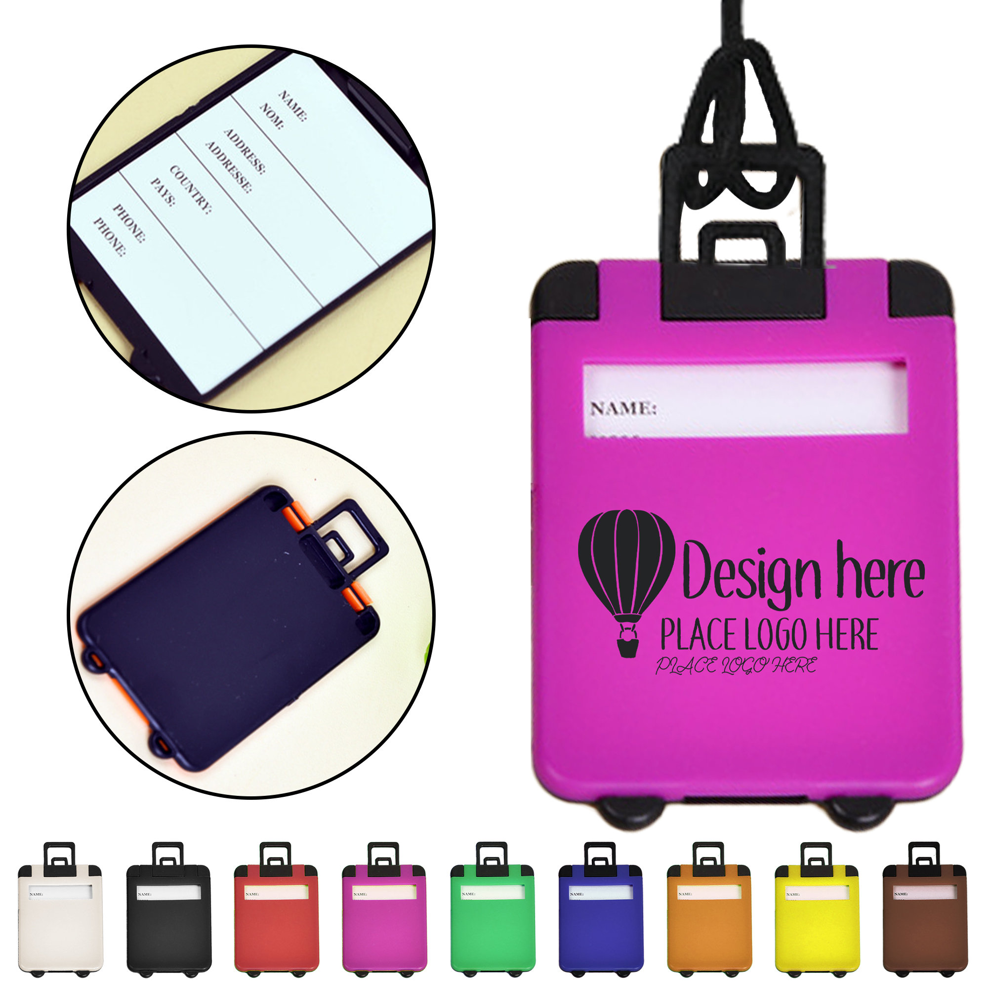 Travel Tote Carry On Luggage Tag Airtag 1