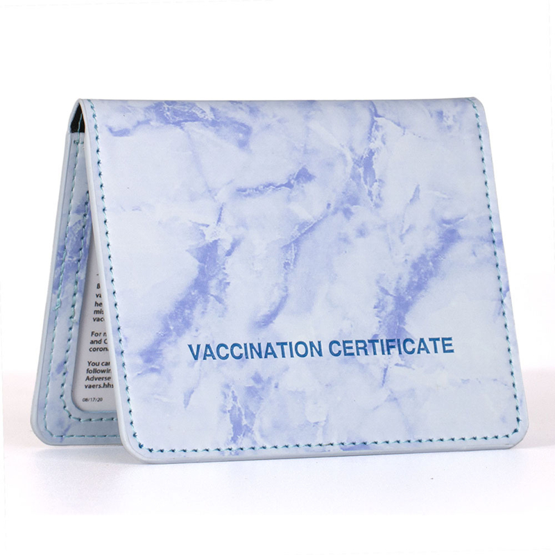 Various Colors PU Leather Vaccine Card Holder 2