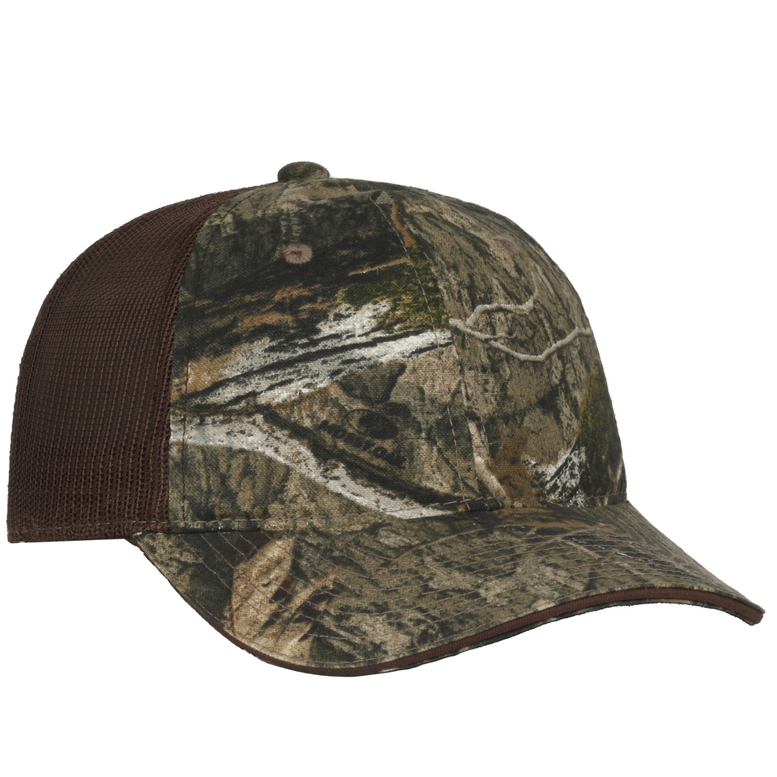 Washed Camo Cap w/Contrasting Mesh Back 13