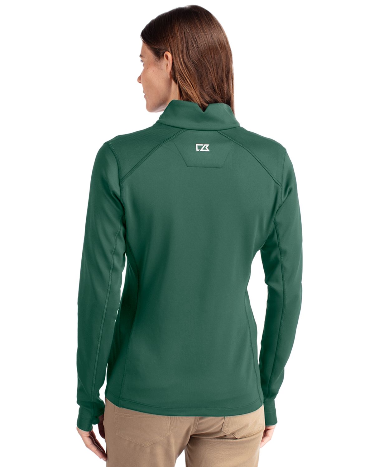 Cutter & Buck Traverse Recycled Smooth Stretch Womens Quarter Zip Pullover 24