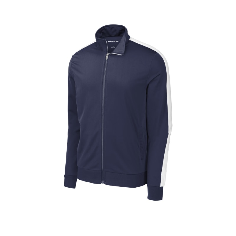 Sport-Tek Tricot Sleeve Stripe Track Jacket. 13