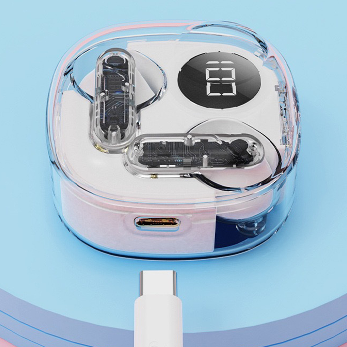 Transparent Wireless Bluetooth Headset 5