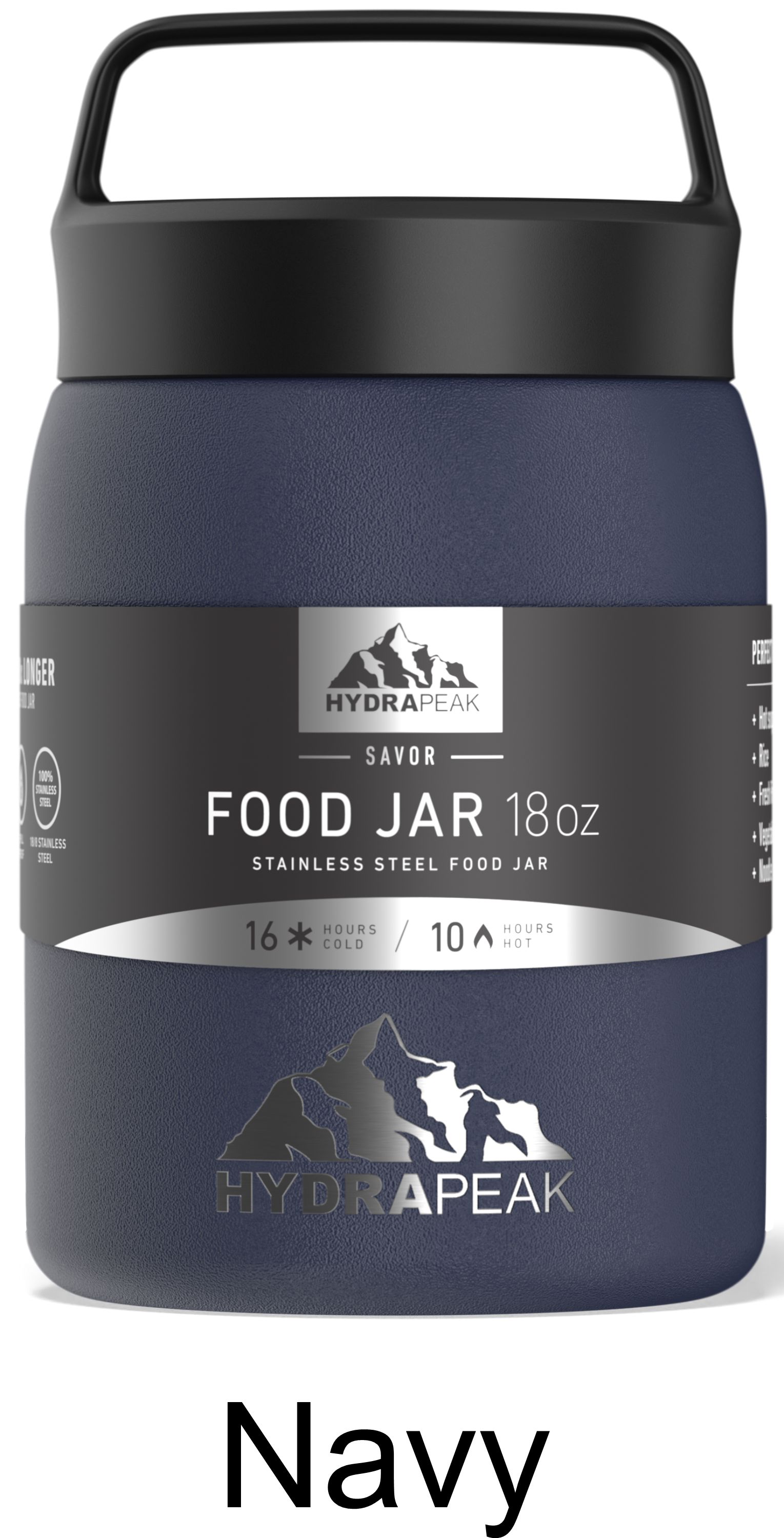 18 oz Hydrapeak Thermos Food Jar LIFETIME WARRANTY! 2