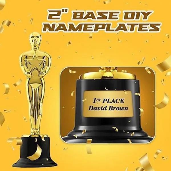 6" Golden Statue Trophy Awards 12 Pack 8