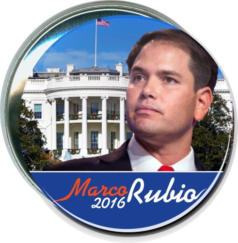 Marco Rubio 2016, White House, Political Button