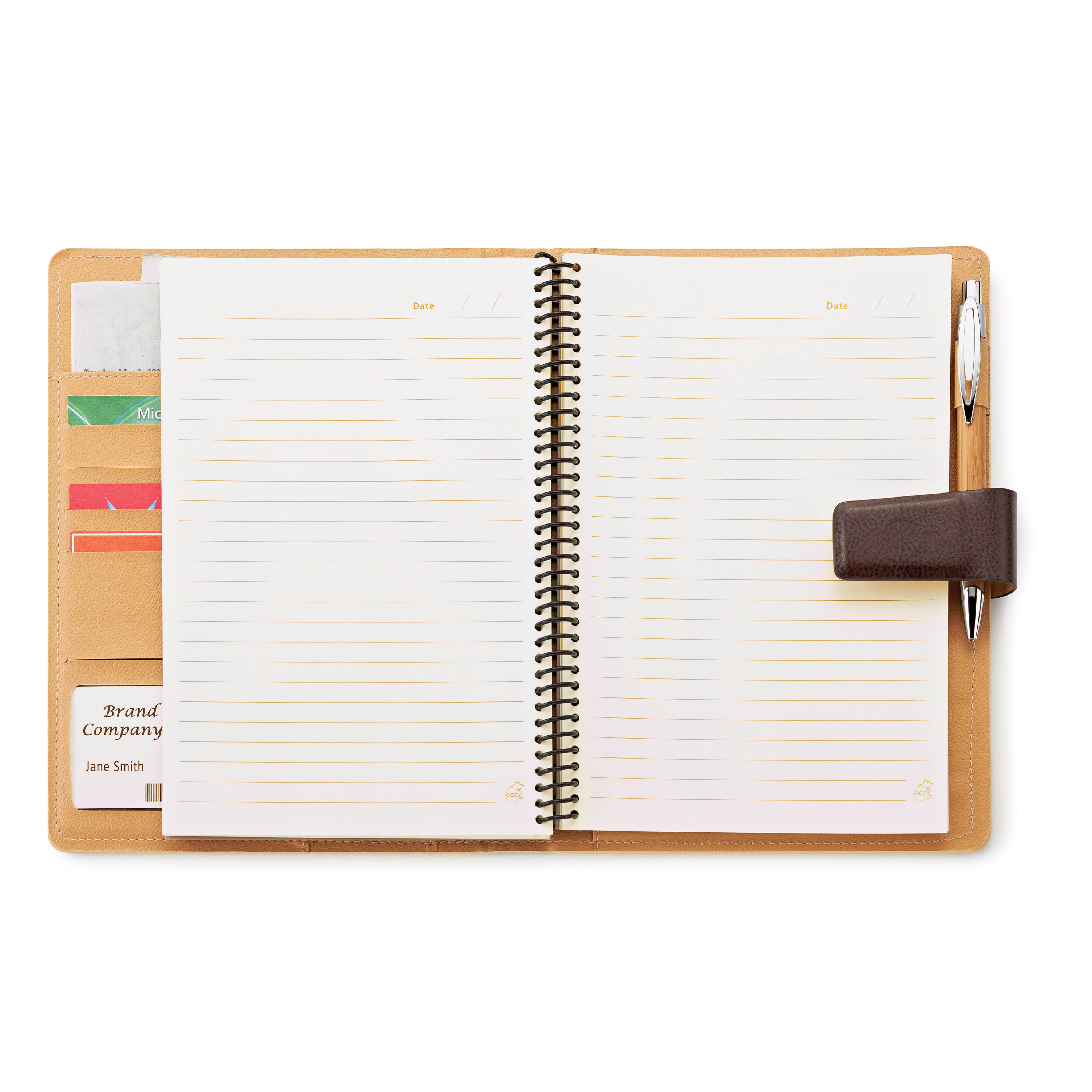 Bamboo refillable journal 10
