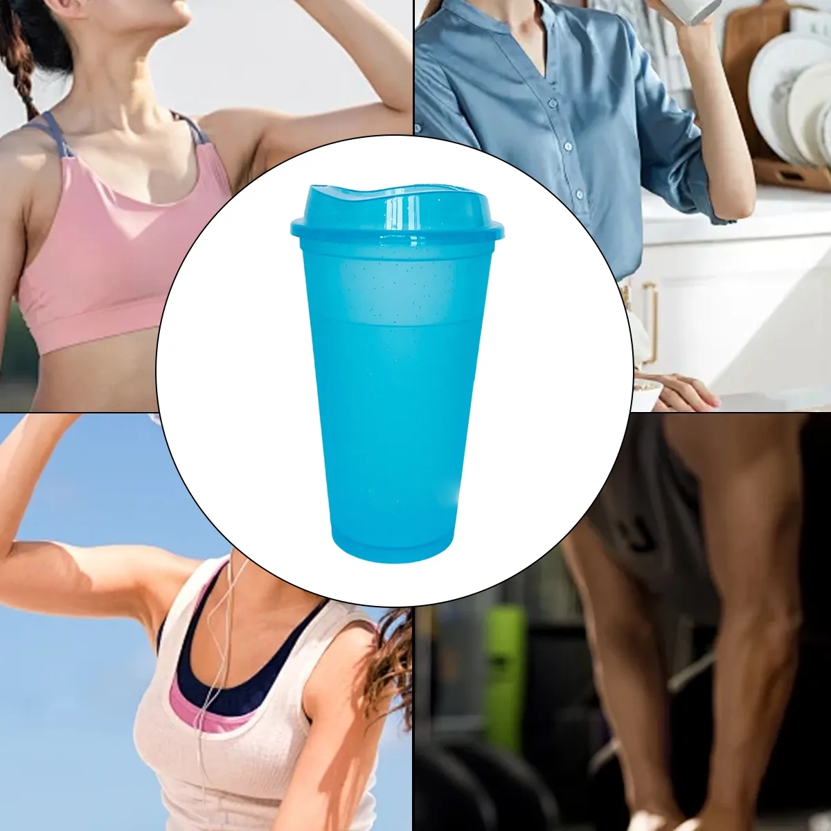 16 Oz. Plastic Shaker Cup With Flip Lid In Assorted Colors 3