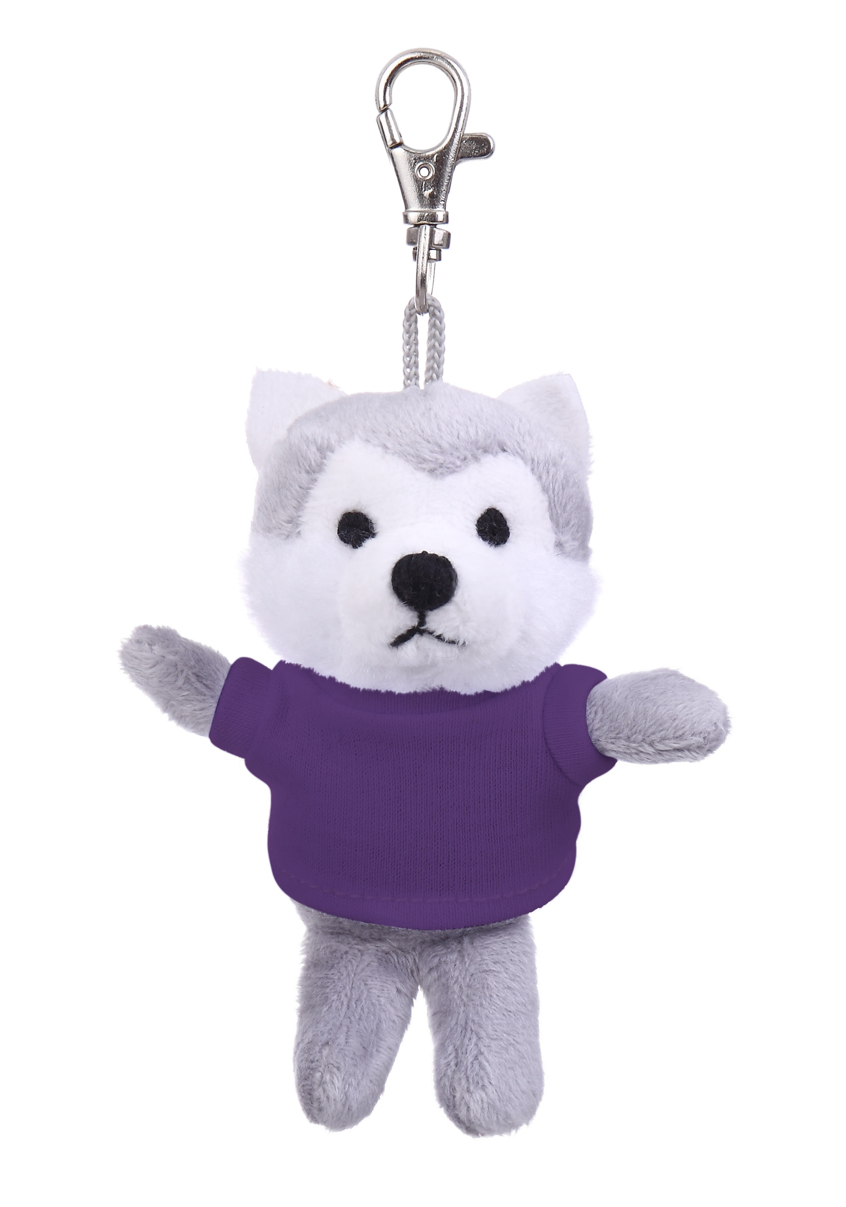 Soft Plush Wolf Keychain with Tee 10