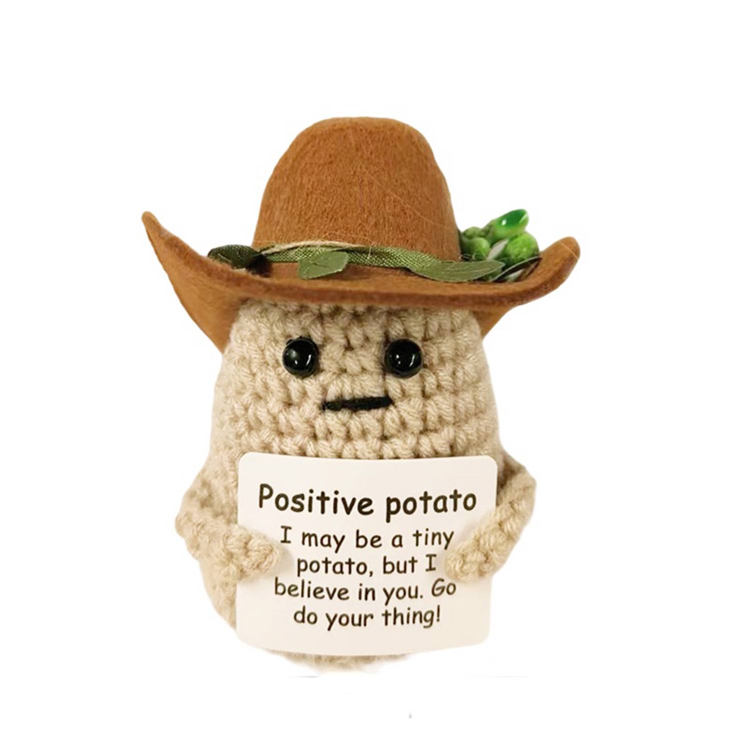 Mini Crochet Potato Cheer Up Doll Toy 5