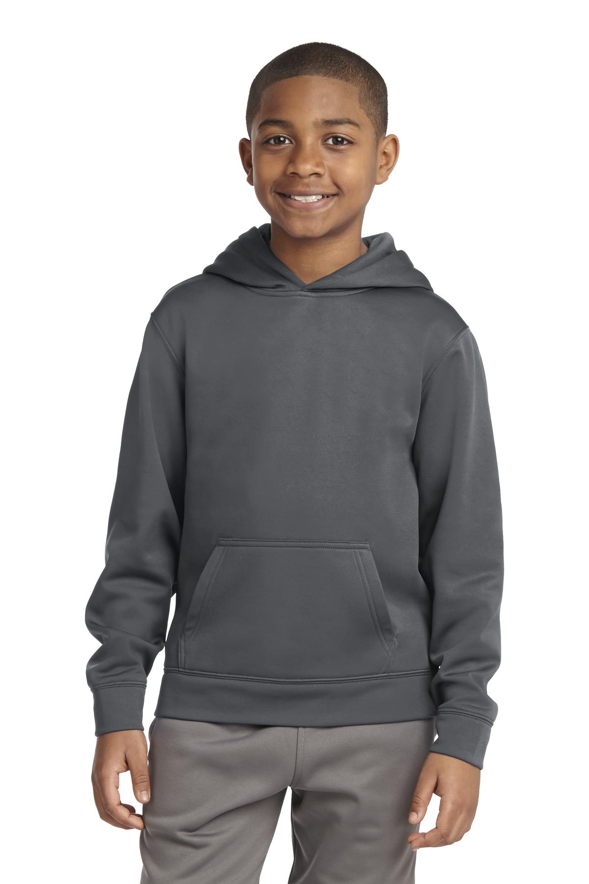 Sport-Tek® Youth Sport-Wick Fleece Hooded Pullover 37