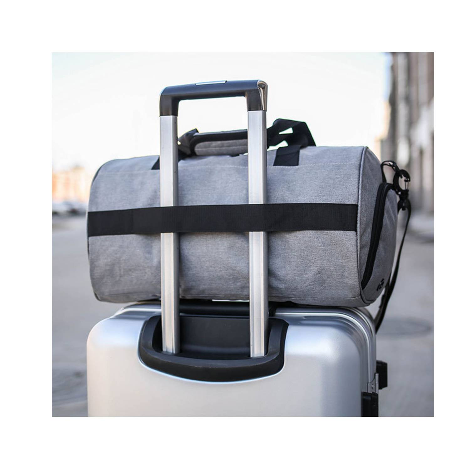 Handheld Crossbody Polyester Travel Duffel Bag 4