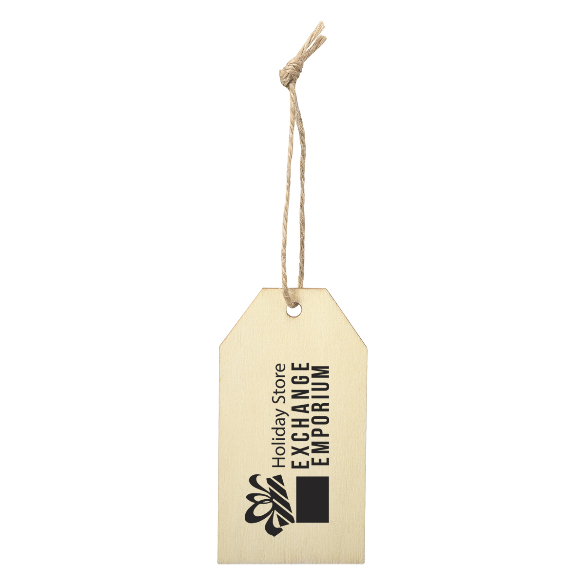 Wood Ornament - Gift Tag 4