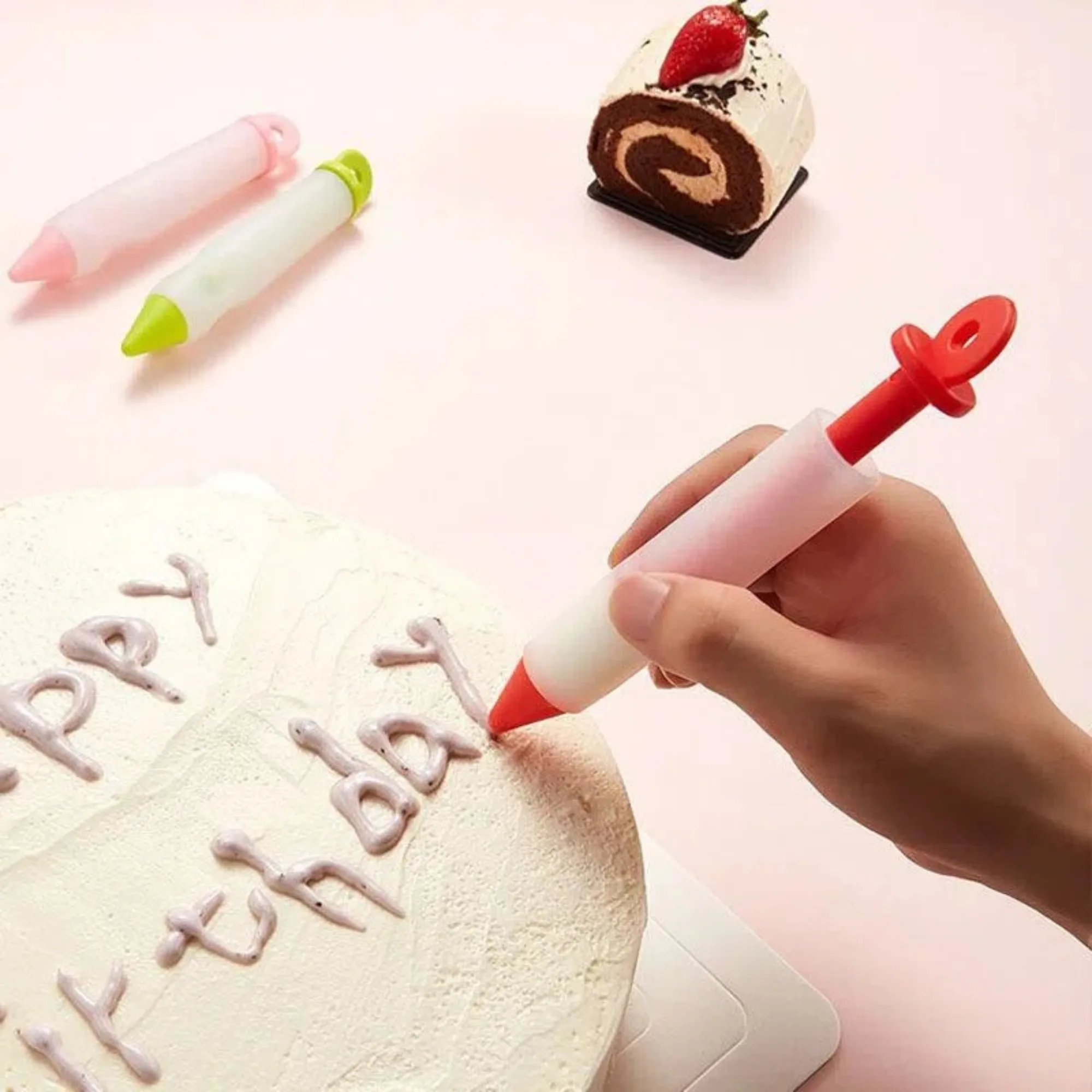 grade Silicone Custom - Logo Cake Writing Pens 2