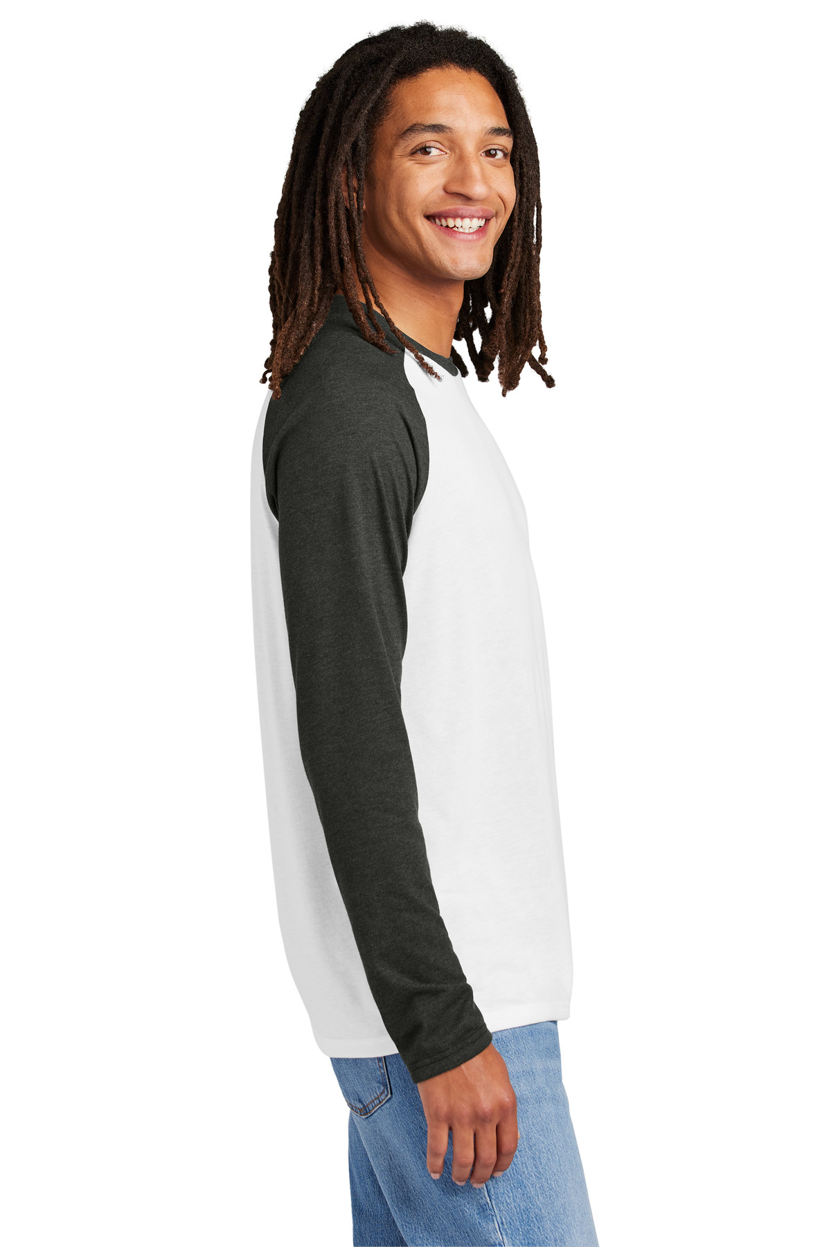 Allmade Unisex Tri-Blend Long Sleeve Colorblock Raglan AL6009 21
