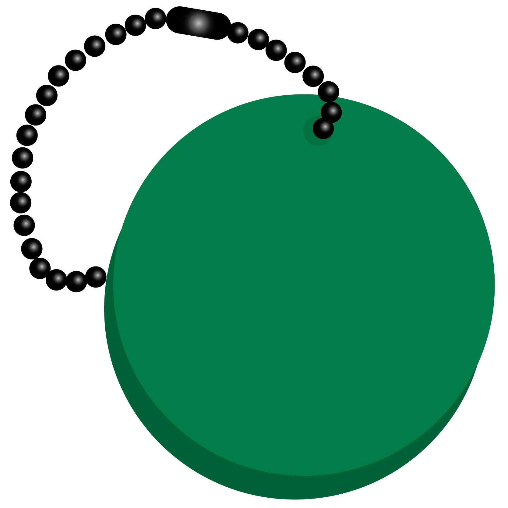 Circle Key Tag 12