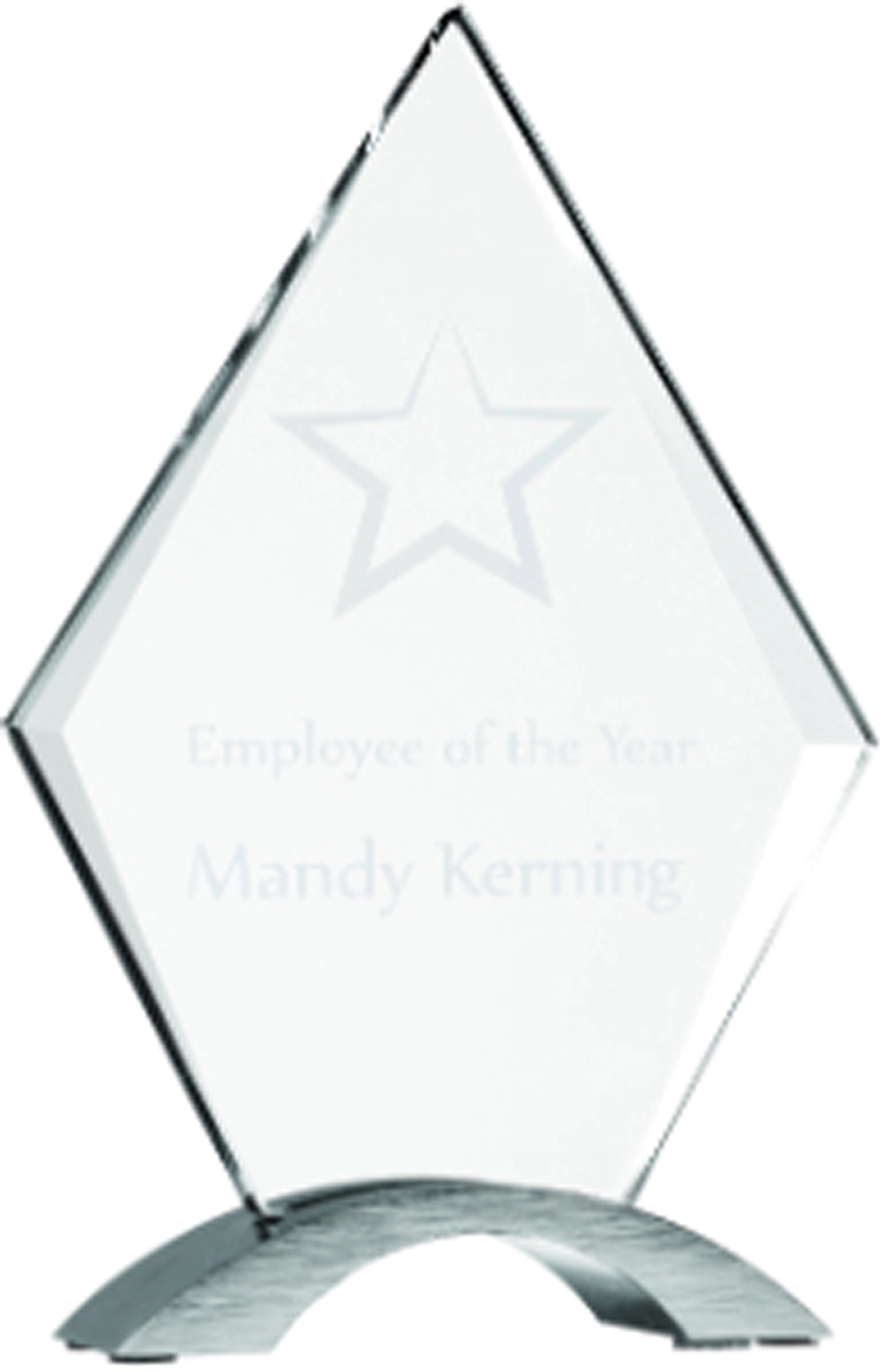 7 1/4" Diamond Cosmic Acrylic Award w/Silver Base 2