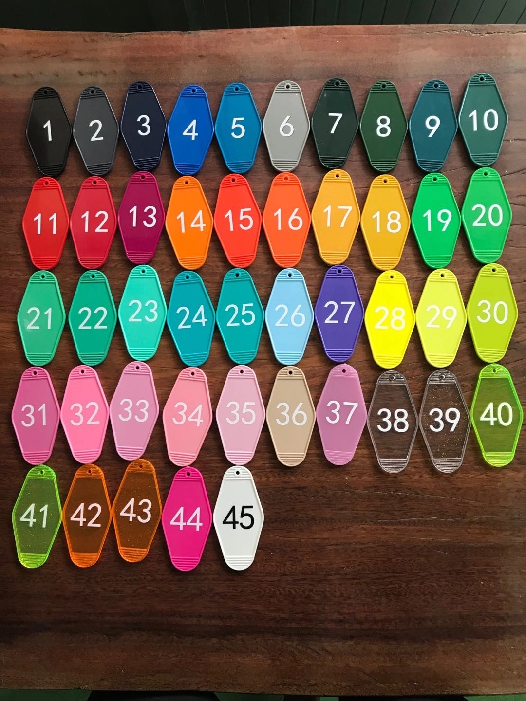 Old Style Motel Key Chains 2