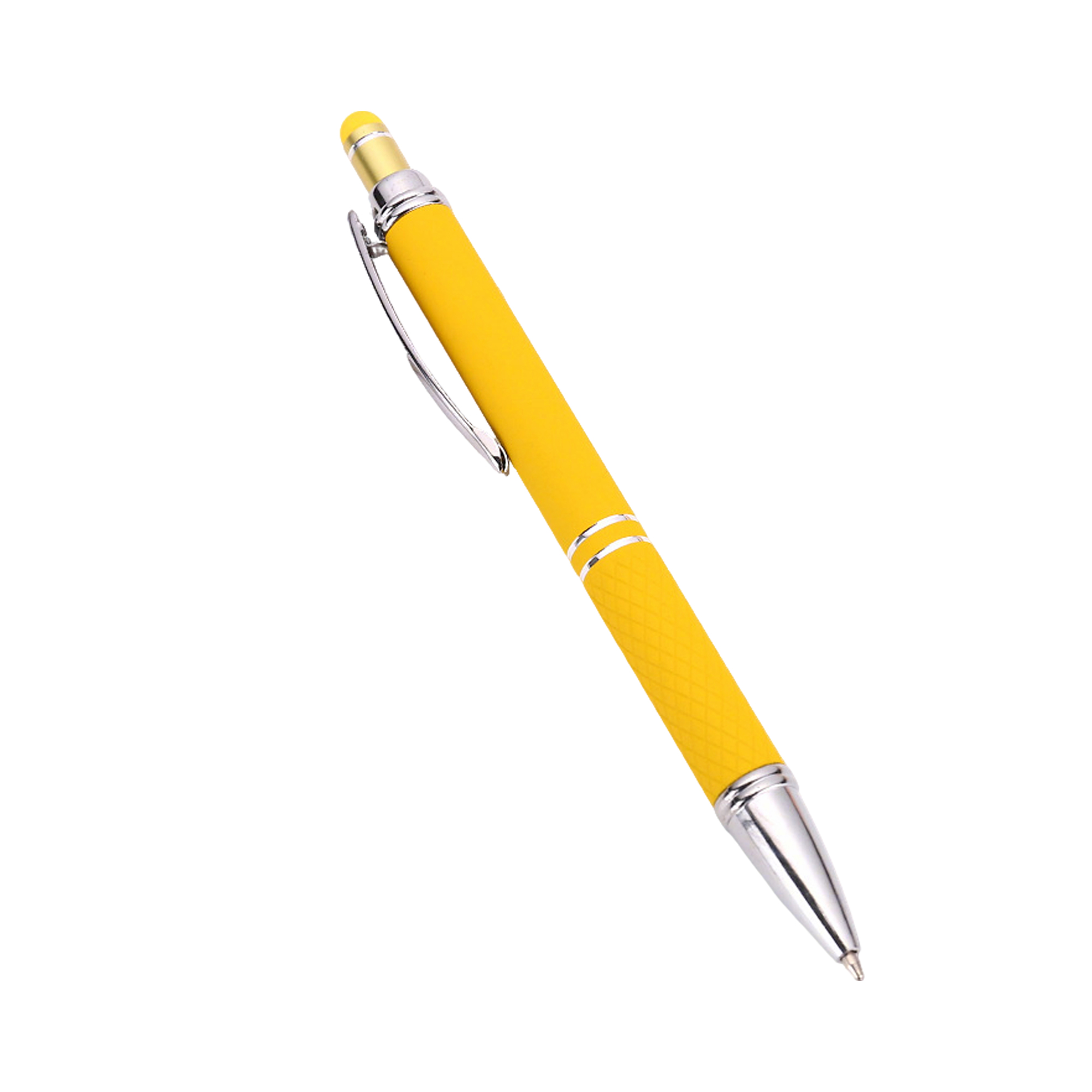 Metallic Stylus Ballpoint Pen With Soft Touch 5.5" Length 14