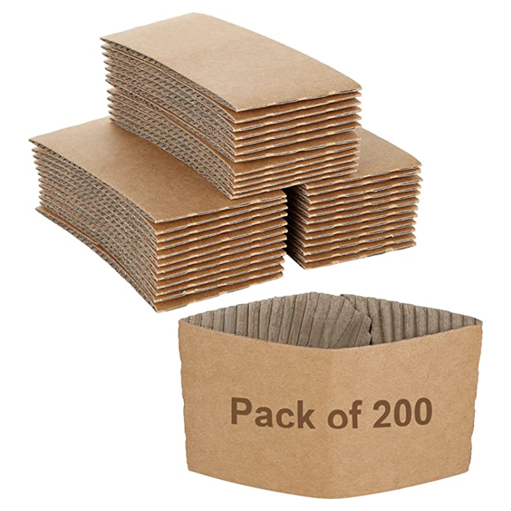 Disposable Kraft Coffee Cup Sleeve 3