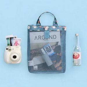Family Beach Foldable Mesh Tote Bags With Handles 3
