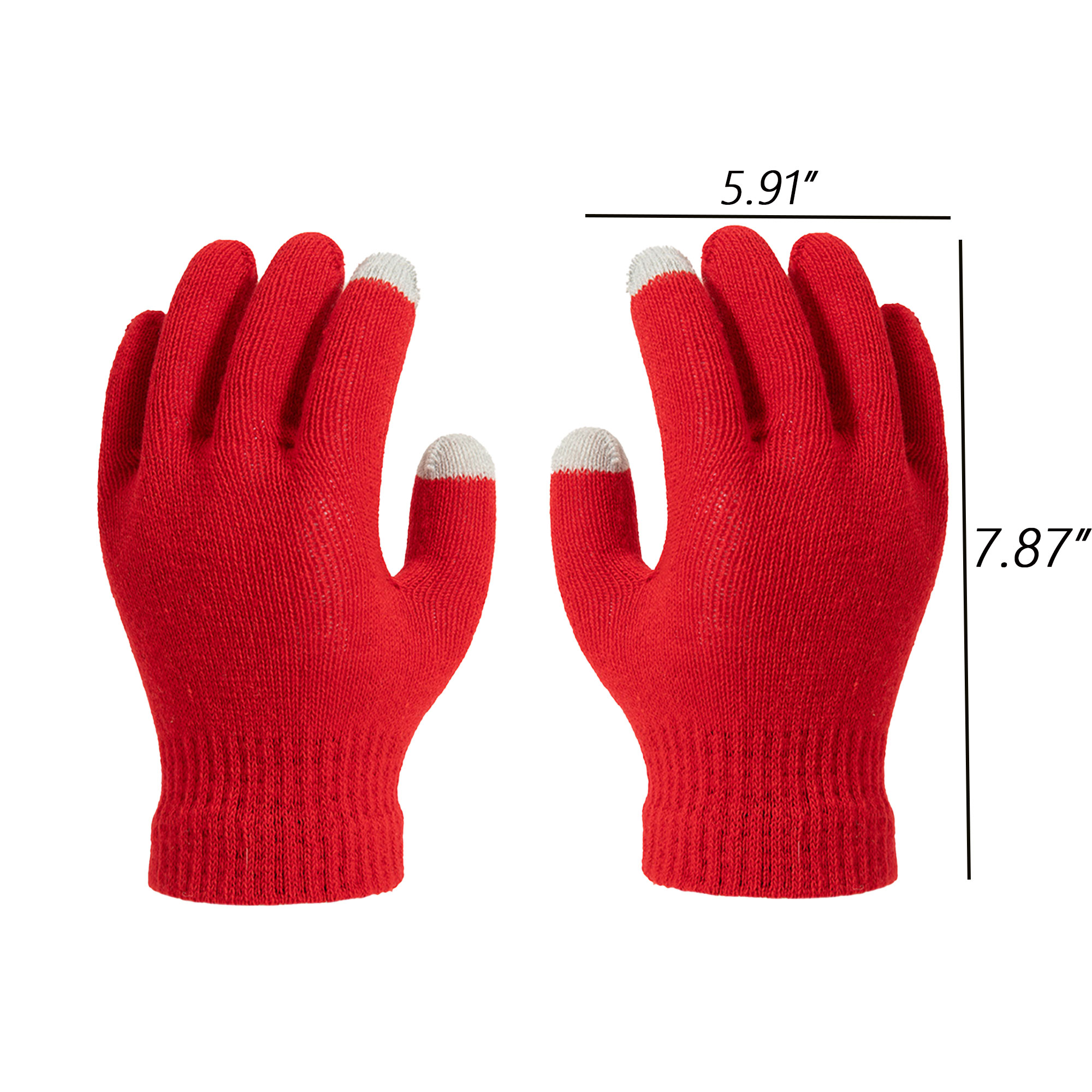 Stretchy Knit Touchscreen Gloves 1