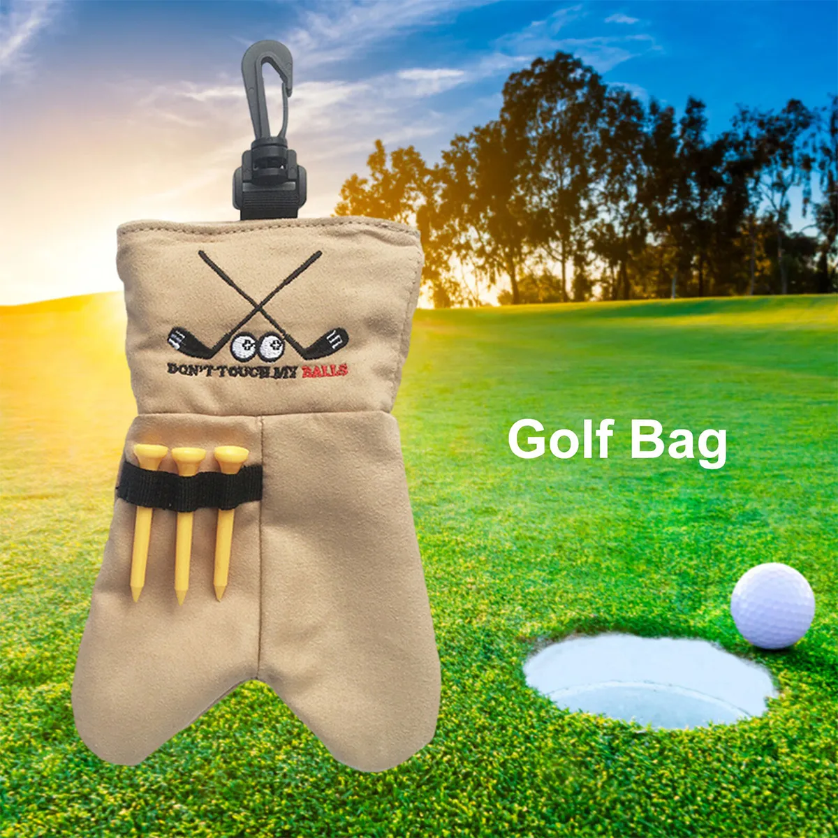 Custom Colors And Patterns Available Creative Golf Ball Bag 5