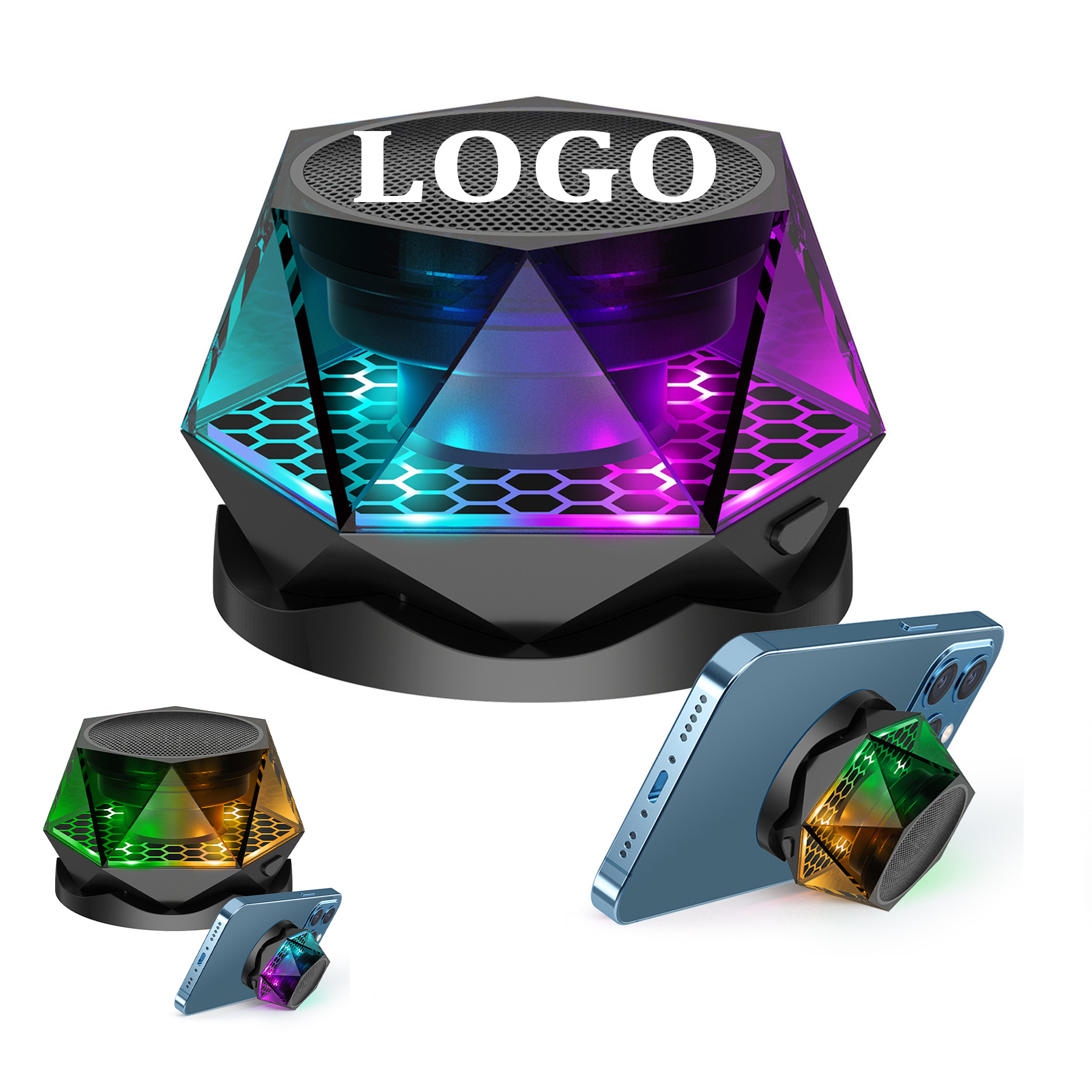 Magnetic Phone Holder Bluetooth Speaker 3