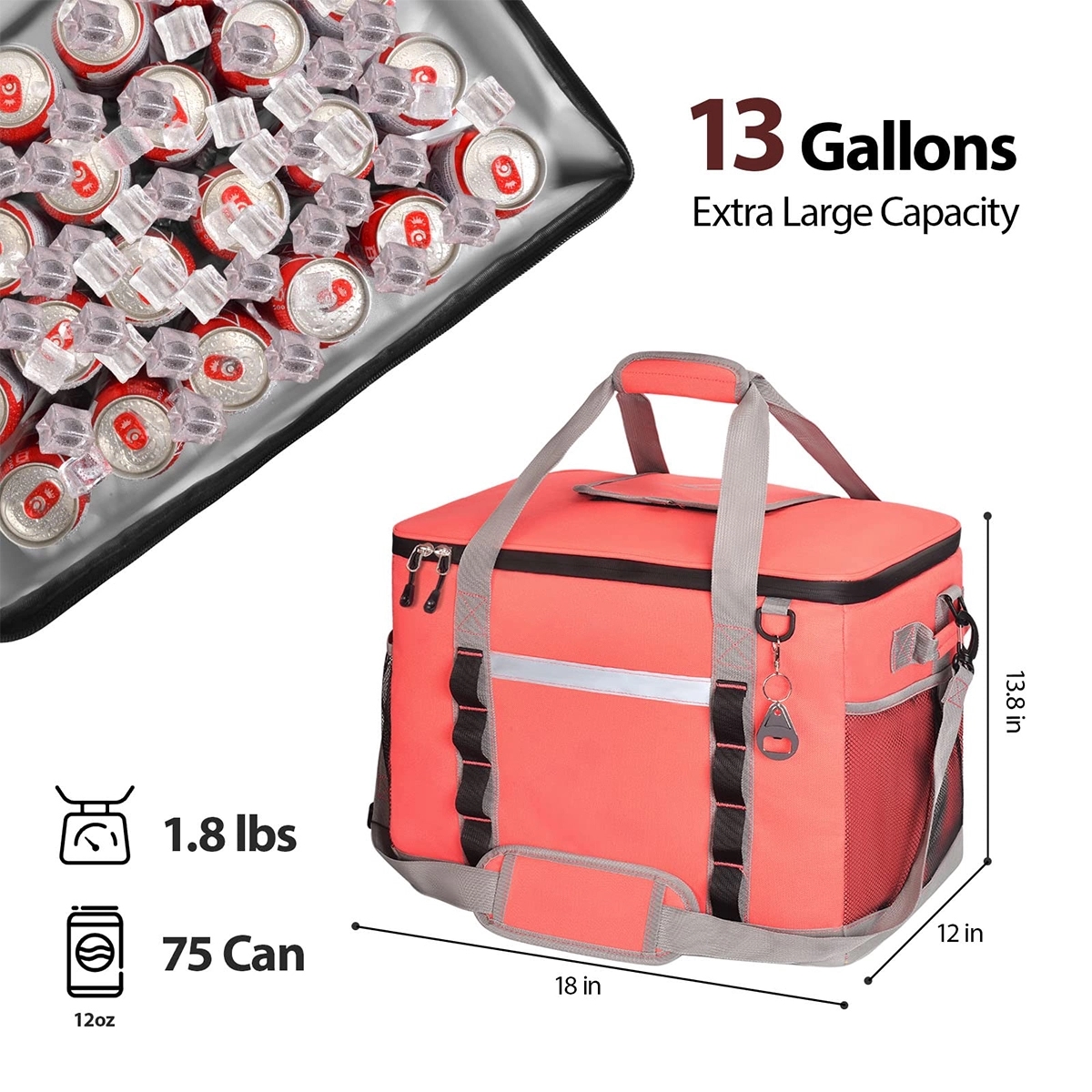 Custom Collapsible Soft Sided Cooler Bag 5
