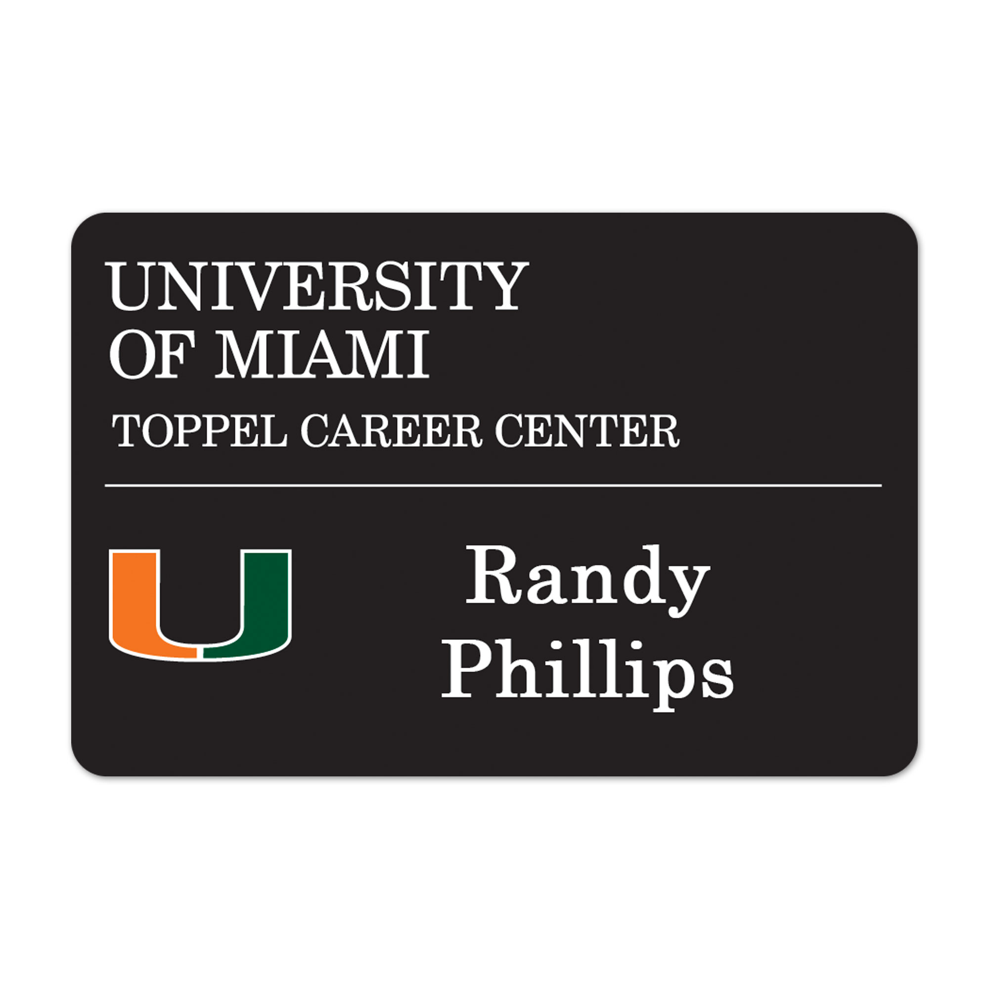 Laminated Personalized Name Badge (2"x3") Rectangle 3
