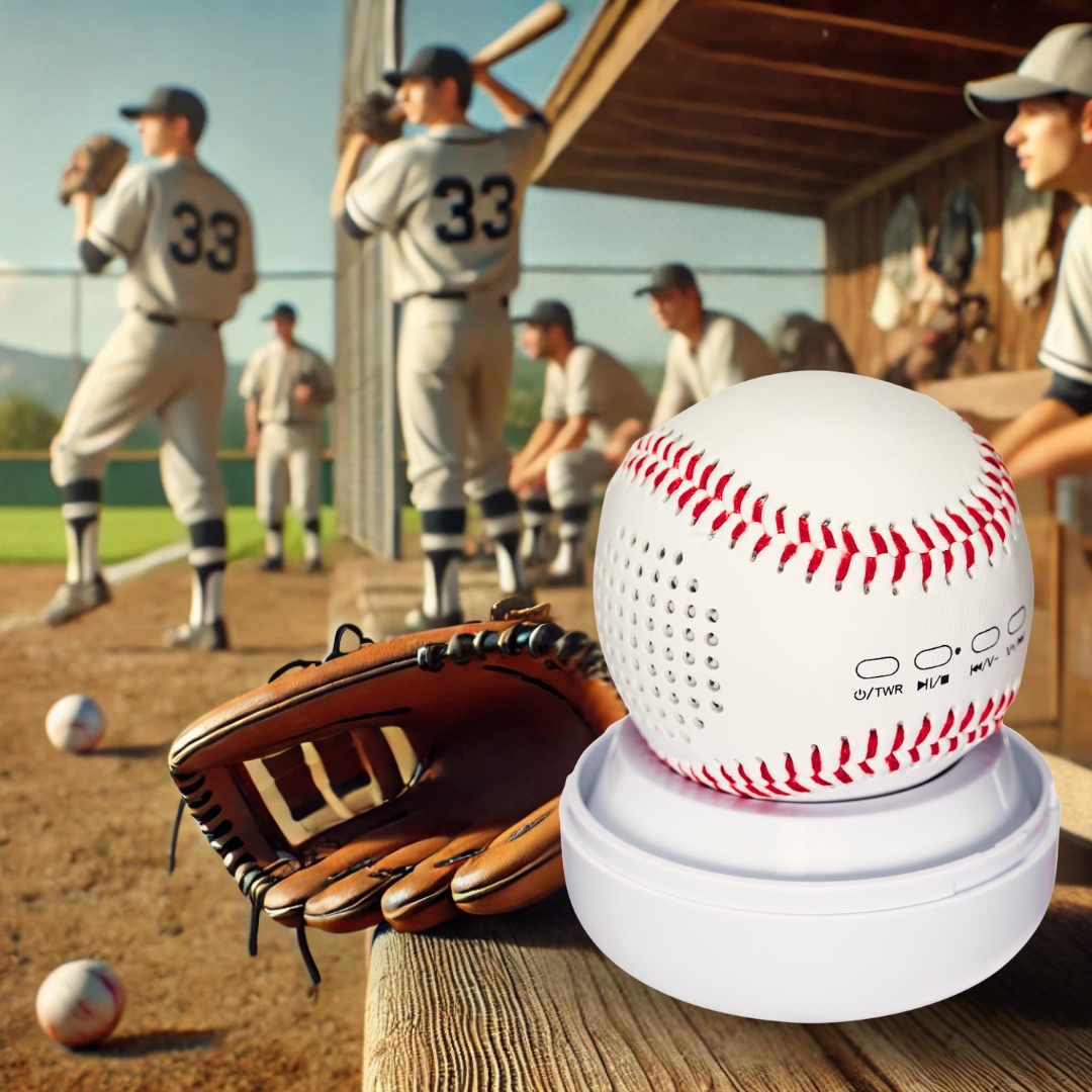 SonicWave Sports Baseball Bluetooth Speaker 6