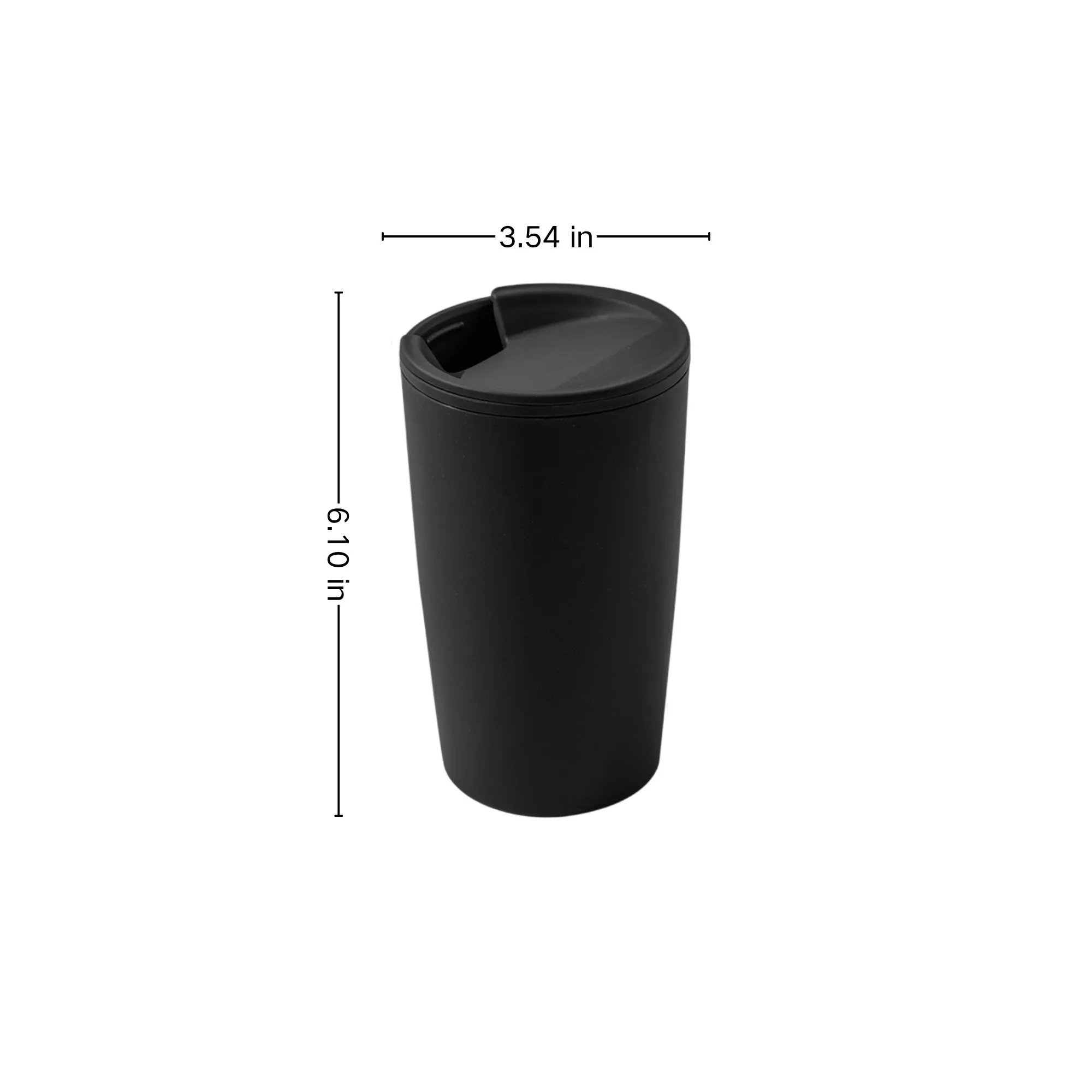 18oz Portable Double Layer Plastic Coffee Cup 4