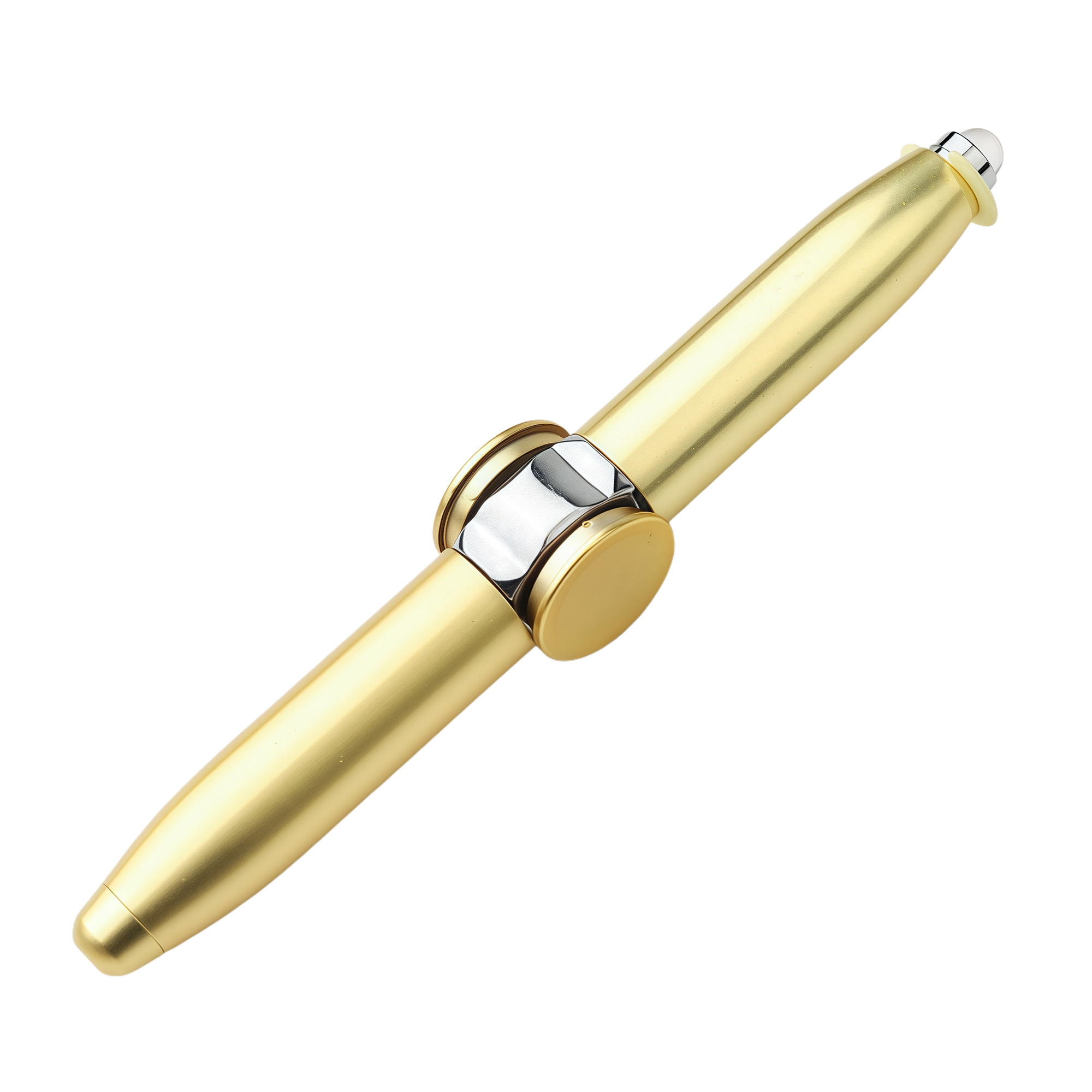 LED Fidget Spinner Pen - Multifunctional Metal Ballpoint Pen for Stress Relief 5